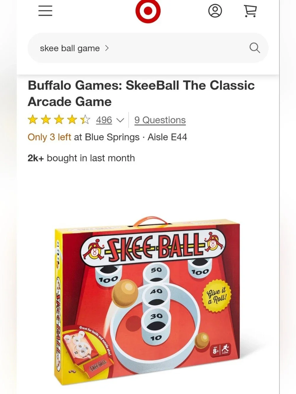 Table top Skee Ball The Classic Arcade Game NEW Buffalo Games & Puzzles LLC